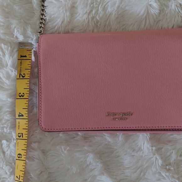 KATE SPADE New York Pink Leather Sylvia Chain Crossbody Bag - Picture 12 of 14